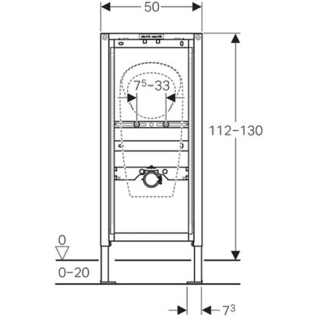 DUOFIX-URINAL-ELEMENT
111.668  TYP 112/130
FUER 0-LITER URINALE