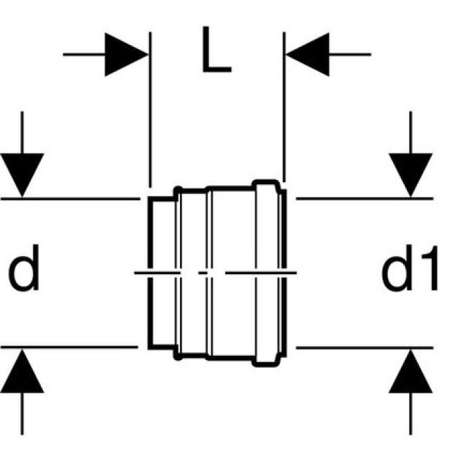 GEBERIT PE MANCHON WC SUSPENDU
366.065            90 /  90 MM