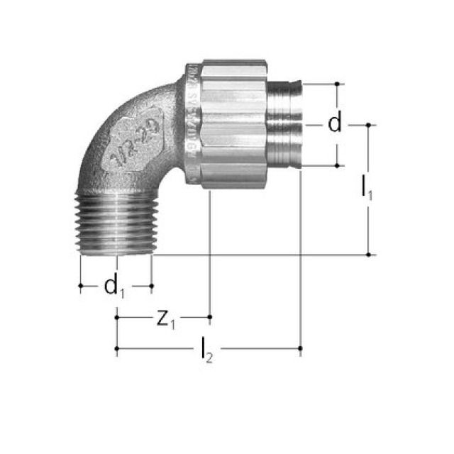 SANIPEX COUDE A/FILETAGE EXTERIEUR
5524.908          1/2" - 16 MM