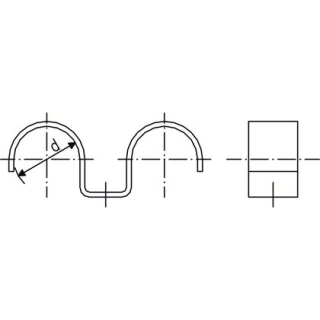 BRIDES DE FIXATION DBLES  16MM
NO 3915