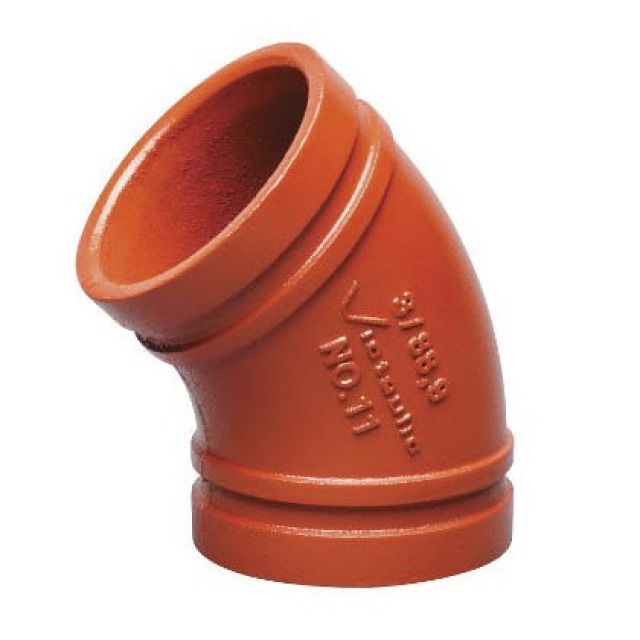 VICTAULIC BOGEN 45°
MOD.   11 LACK        168.3 MM