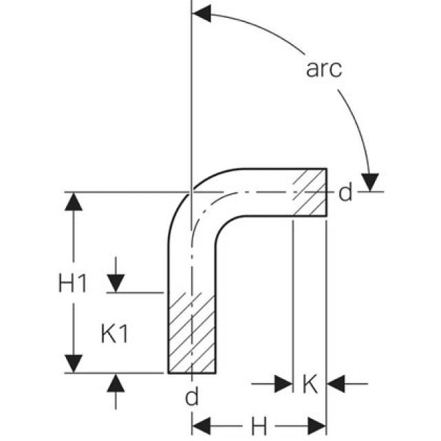 MPF-S PASSBOGEN 90°
30403                    18 MM