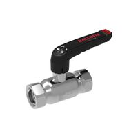 Robinet à bille BROEN BALLOFIX Full Flow, filetage femelle × filetage femelle, acier inoxydable