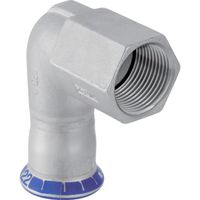 Geberit Mapress Equerre intermédiaire 90° acier inoxydable avec filetage intérieur