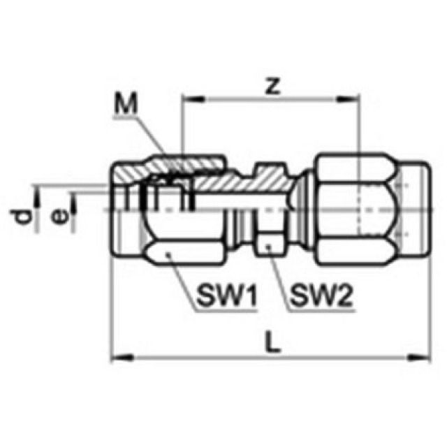 SERTO-GERADE VERSCHRAUB. RED.
SO 41021            14 / 10 MM