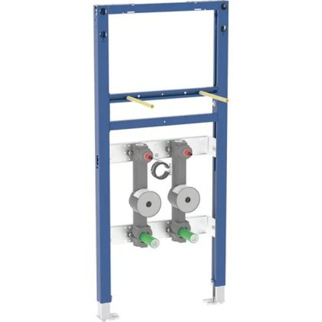 Elément pour lavabo Geberit Duofix 112
robinetterie monobloc
deux unités pour compteur d'eau
robinet d'arrêt encastré
JRG LegioStop
et té de raccordement