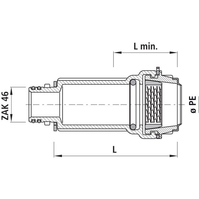HAWLE EINBAUSCHLAUFE GUSS
6161      ZAK      40MM