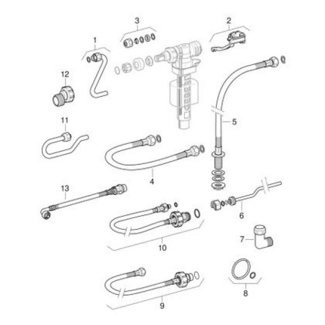 Set de joints type 380
pour robinet de remplissage
Coloris: sans couleur