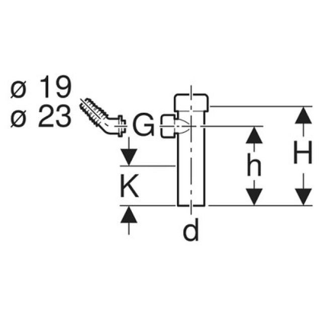 GEBERIT GARN RACC MACH A LAVER
252.736 GRIS GRANIT 1" - 40 MM