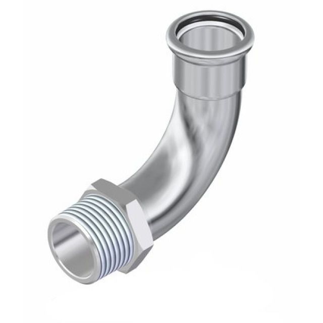 PROFITEC PRESSINOX-FIG. 39
COUDE DE TRANSITION 90° AVEC
FILETAGE M, 3/4"-18 MM