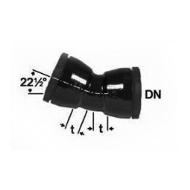 COUDES A VIS 22 DEG. 2324A
250 MM PUR