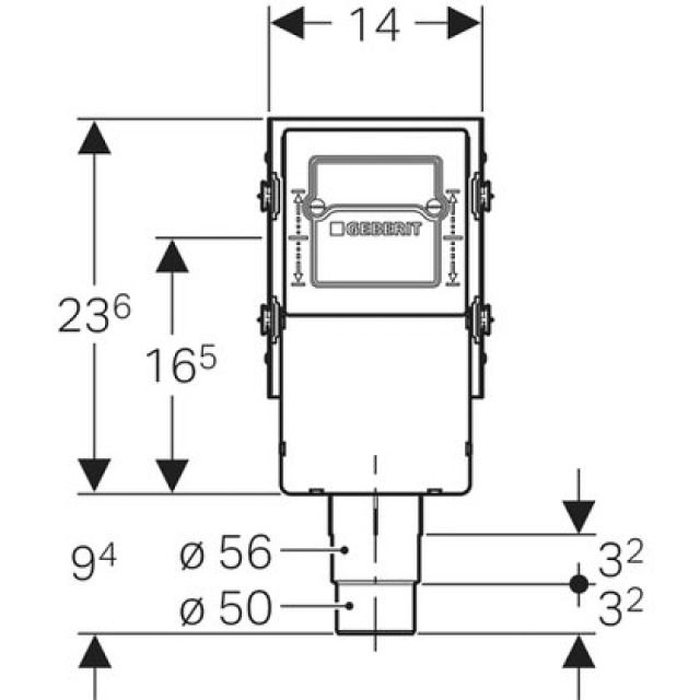GIS UP SIFON FUER WASCH-
461.446 UND GESCHIRRSPUELER