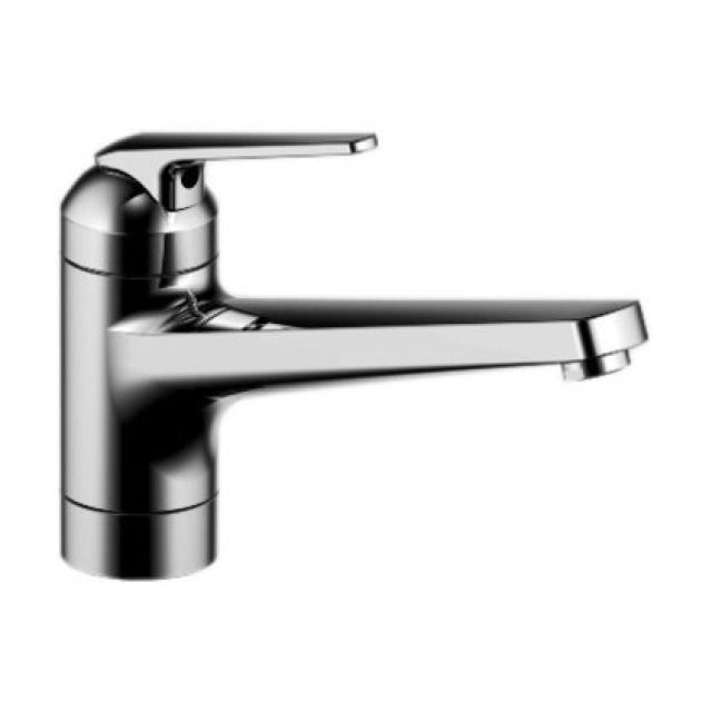 Mélangeur d'évier DOMO.5
S 225 mm goulot orientable
membrane d'étanchéité, tuyaux
de raccordement flexibles 3/8"
groupe acoustique I
Coloris: chromeline