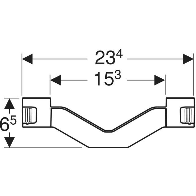 Support Geberit pour
collier à sceller en dalle