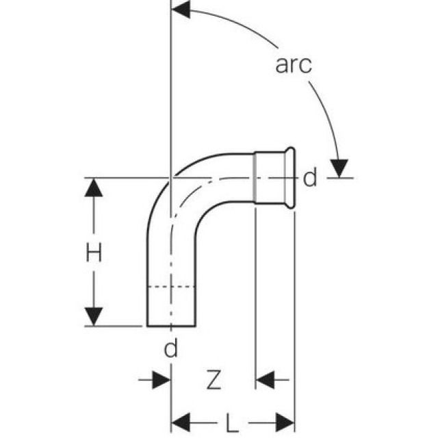 COUDE MAPRESS 90°
M-F -54 MM       23308