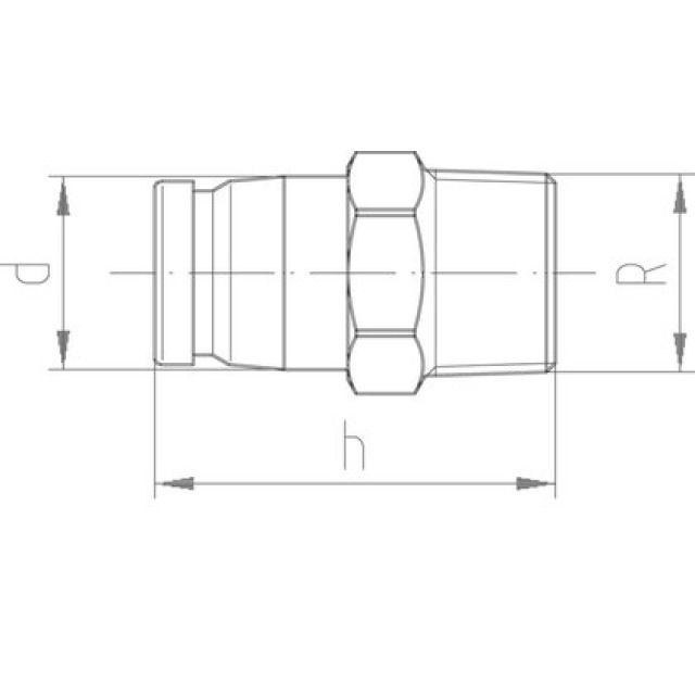 PIECE INTERM. MALE   25/32-1
IFIT 4605 ART. N° 762.101.278