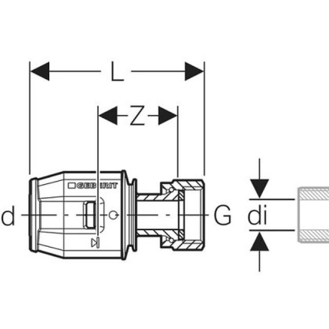 UEBERGANGSVER. M. UEBERWURFMU.
652.582             25- G 3/4"