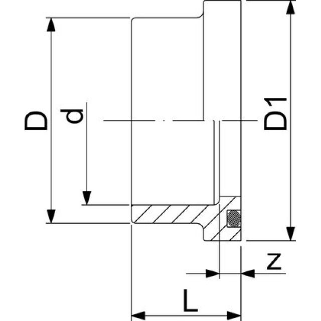 GF INSTAFLEX BUNDBUCHSE M. NUT
5031 D=  50 MM 761066645