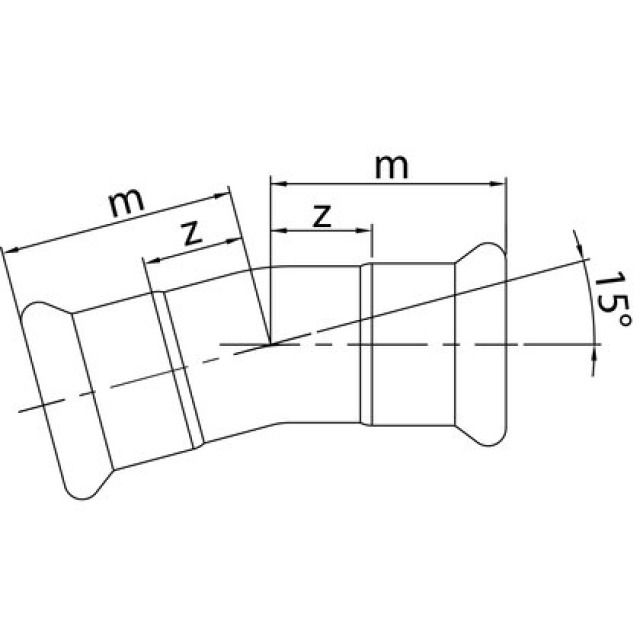 PROFITEC PRESSINOX - FIG. 50
COUDE 15° 54 MM