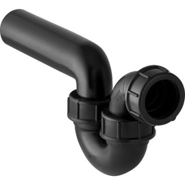 GEBERIT SIPHON HORIZ./HORIZ.
152.045 NOIR  50 / 56 MM