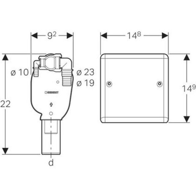 GEBERIT SET MONTAGE SIPHON
152.237 MACH A LAVER/TUMBLER