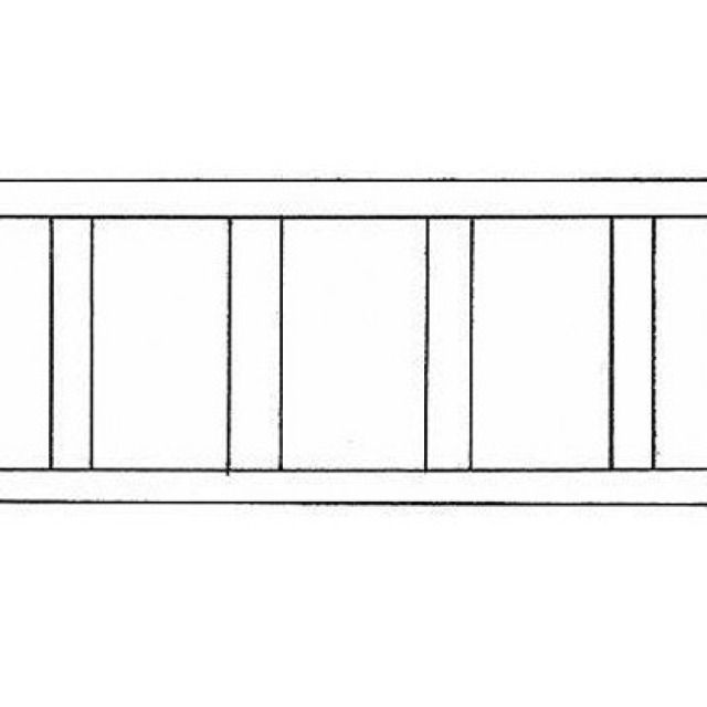 SCHNEEFANGGITTER STAEBE GERADE
FEUERVERZINKT       15 CM, 3 M