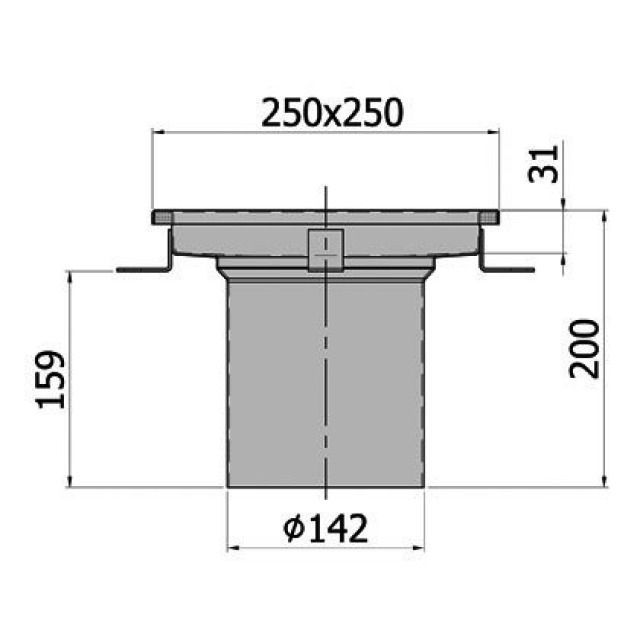 ACO DACH-/BODENAB. AUFSATZSTK
416409 M. HALTER H=200MM MEHRT