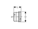 Geberit PushFit Bouchons pour tube de protection