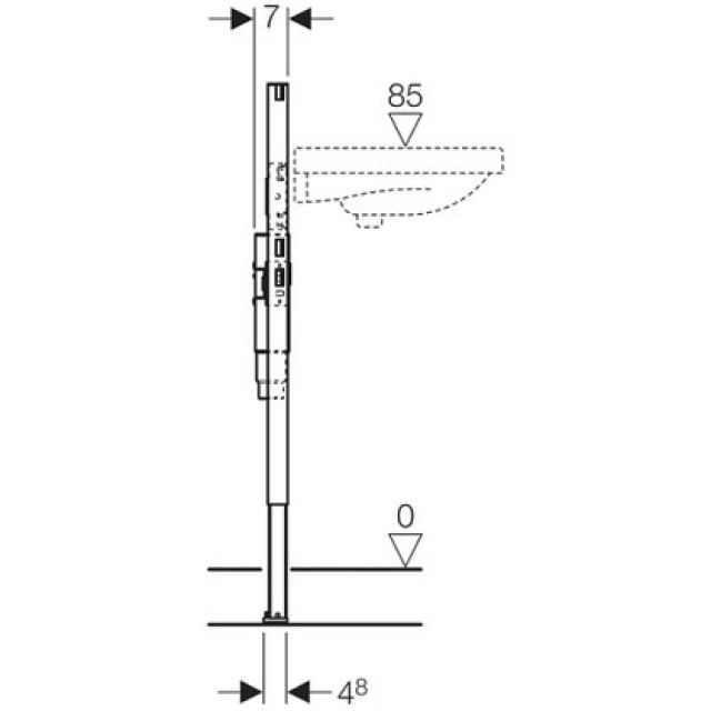 DUOFIX-ELEMENT FUER WASCHTISCH
111.547 MIT UP-SIFON TYP 98/82