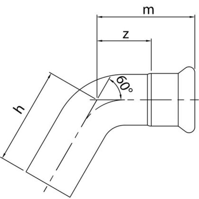 PROFITEC PRESSINOX - FIG. 77
COUDE 60° M/F 88.9 MM