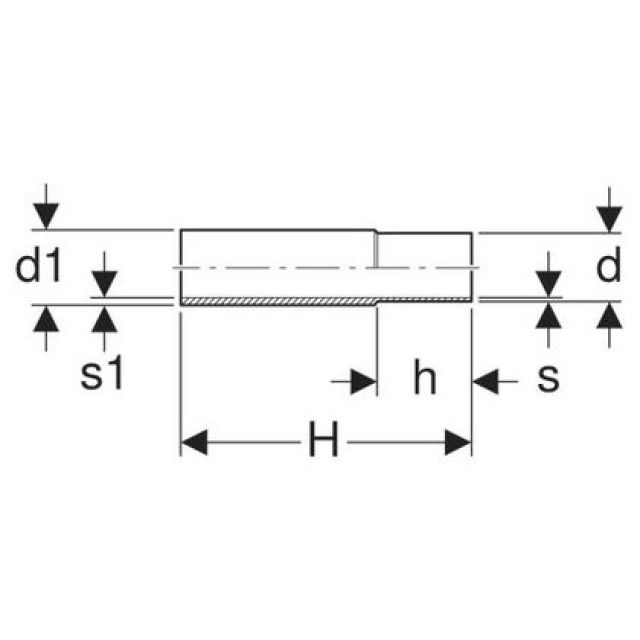 MPF-H SS UEBERG.-ANSCHW.ENDE
12419           76.1 - 76.1 MM