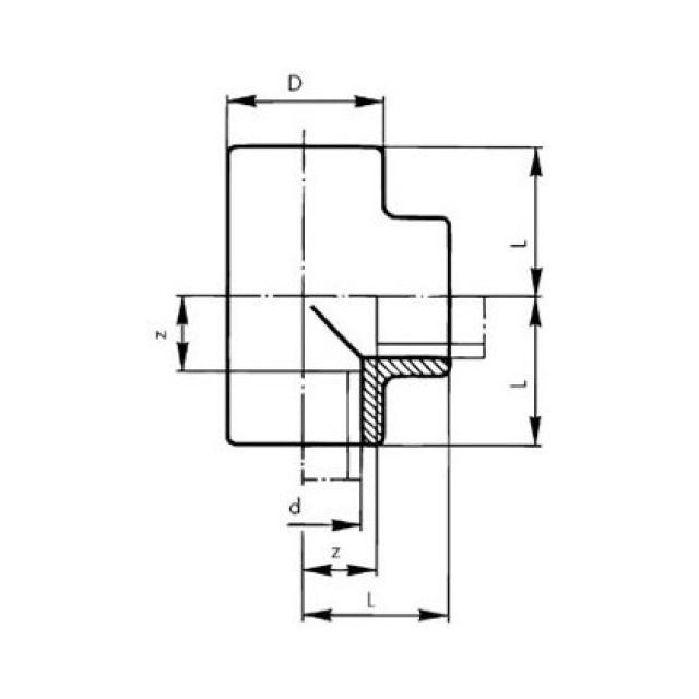 GF INSTAFLEX T 90° EGAL
5015 D=  32 MM 761066629