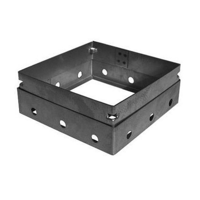 KIESRAHMEN VERSTELLBAR   CR-NI
100 X 100 / 80- 100 MM