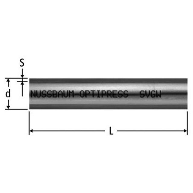 TUYAU OPTIPRESS INOX 1.4521
22MM  81082.24