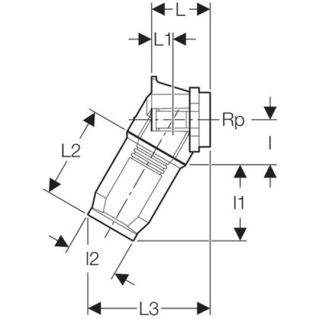 PFIT ANSCHLUSSDOSE 60°
651.491            20- RP 1/2"