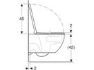 Set de WC suspendu à fond creux
502.774 Acanto forme fermée
TurboFlush, avec siège de WC