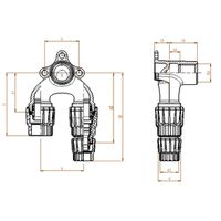 Sanipex MT raccord de robinetterie dop. red. 4611.160 sans plomb, D20