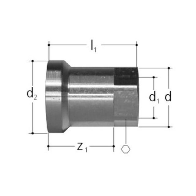 MT EINLEGETEIL MIT IG
4697.210          3/8" - 26 MM