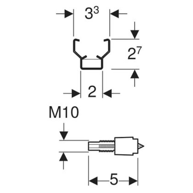 GIS-BEFESTIGUNGSCLIP
461.004                    M10