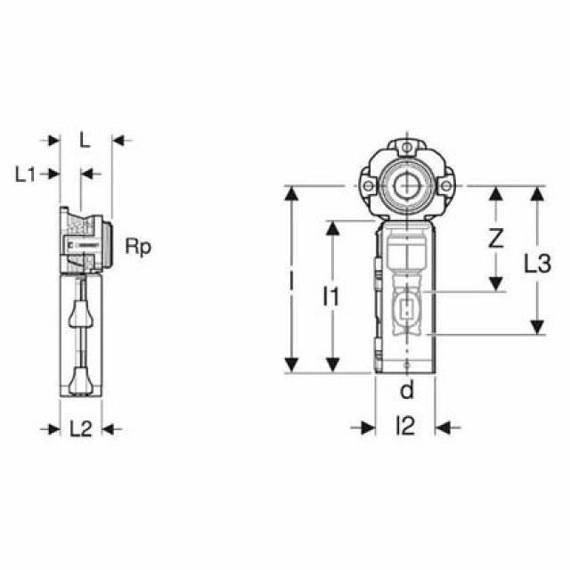 FLOWFIT BOÎTE RACCORDEMENT 90°
651.681   RP=1/2"
AVEC MASTERFIX