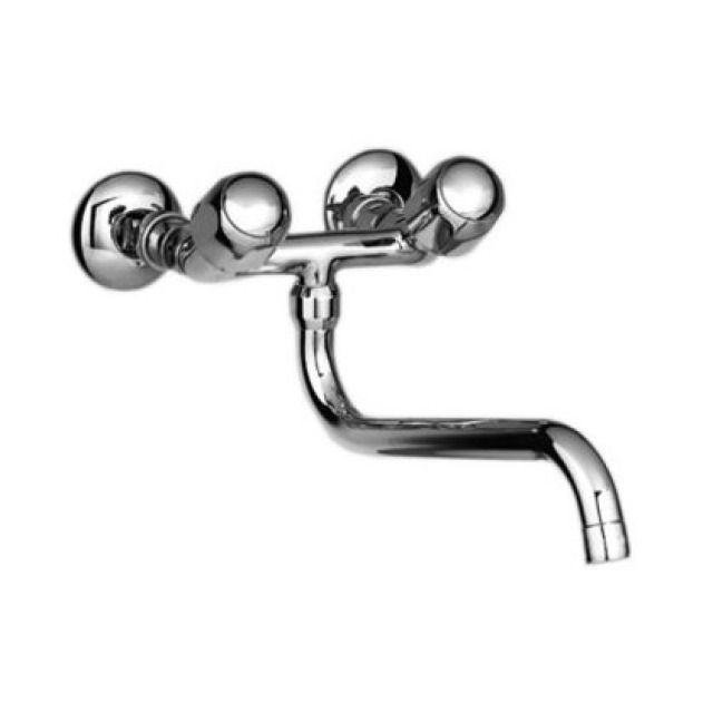 Batterie murale SILOR
E 153 mm, S 200 mm
goulot orientable dessous
raccords 1/2" x 1/2"
groupe acoustique II
Coloris: chromeline