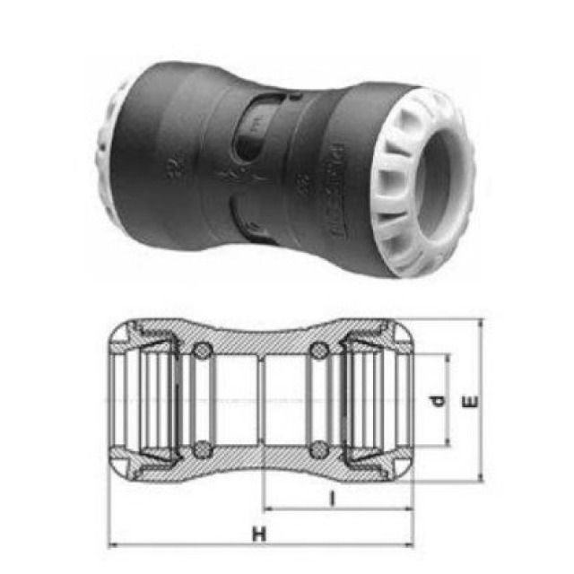 PLASSON-MUFFE
1001               25 /  25 MM