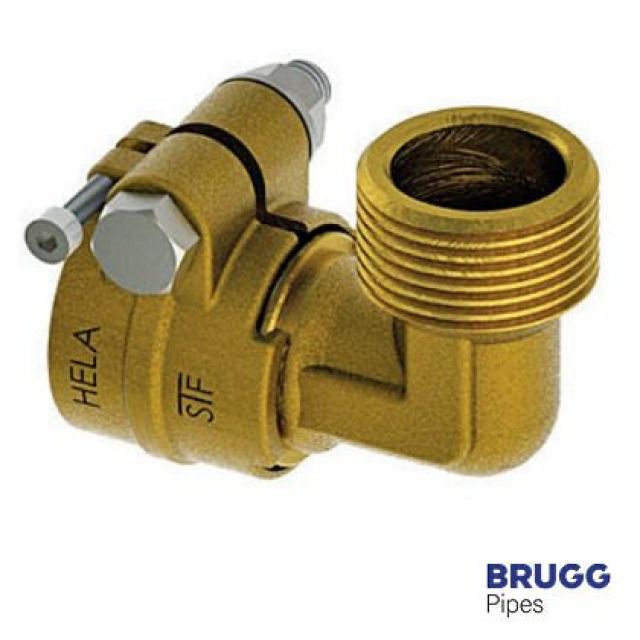 BRUGG Pipes Verschraubung
Winkel 90° AG Heizung
25x2.3 - 3/4"