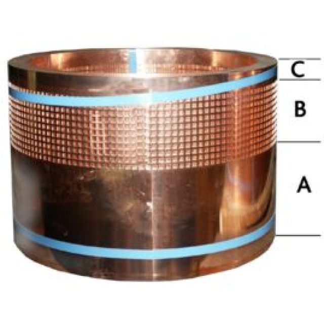 BANDE PERFOREE CUIVRE TROUS CARRES
200 MM    NO 195