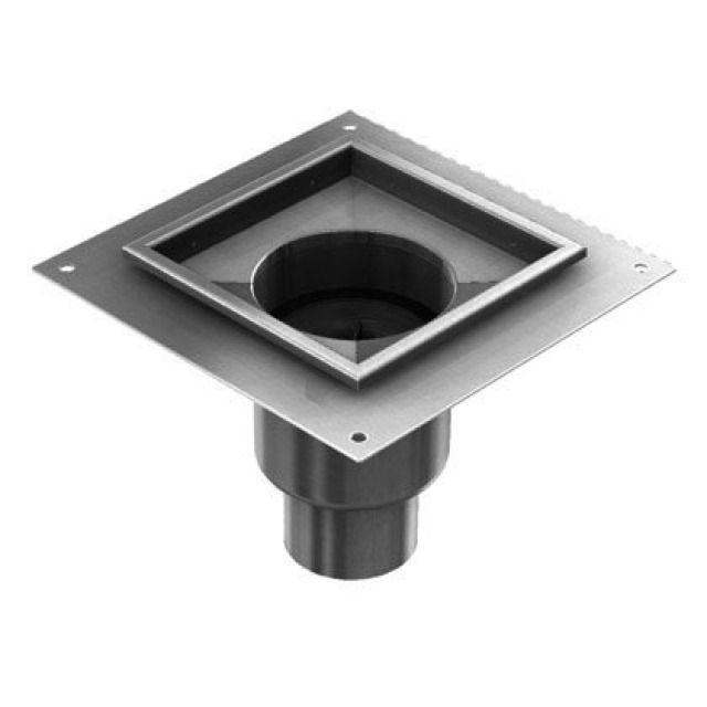 ACO BODENAB. SENKR. INOX EINT.
416533 MIT KLEBEFLANSCH DN 70