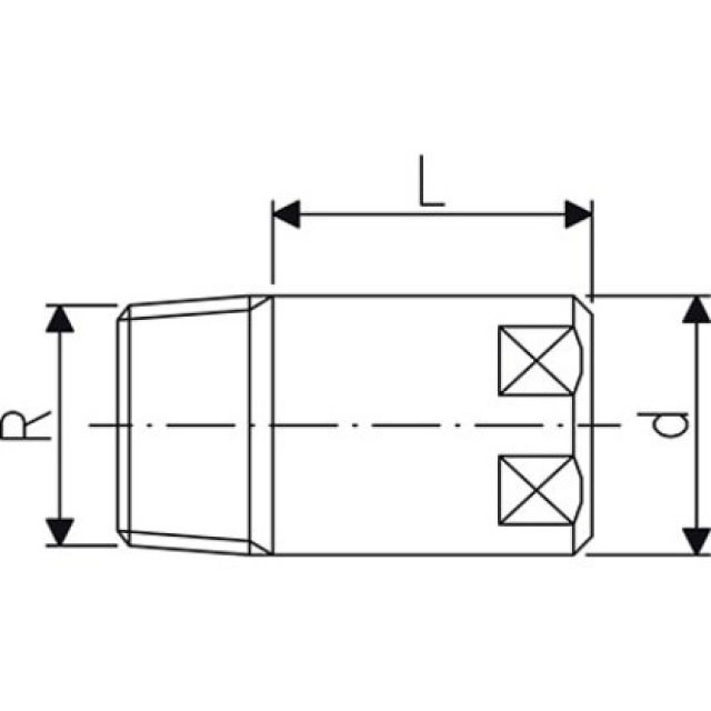 BOUCHON MALE  LONG     3/4
Bronze sans plomb