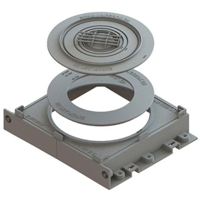 Eurobox EB 007 inkl. Befest.
20.5 x 20.5 x 4 cm Ø 50-160 mm