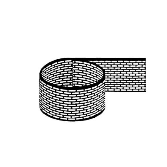 LUEFTUNGSBAND GESCHLITZT   PVC
BRAUN              80 MM /60 M