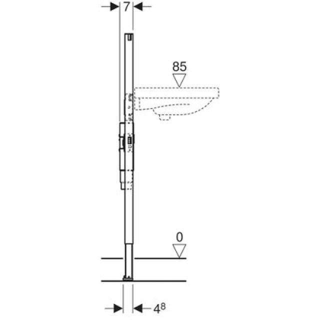 DUOFIX-ELEMENT FUER WASCHTISCH
111.475  MIT UP-SIFON  TYP 112