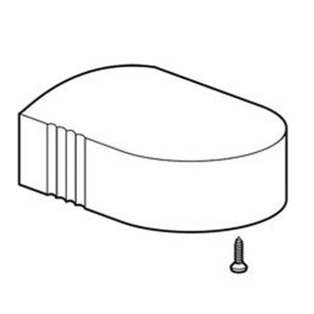 Capuchon à tirer avec vis
pour inverseur DOMO
Coloris: chromé